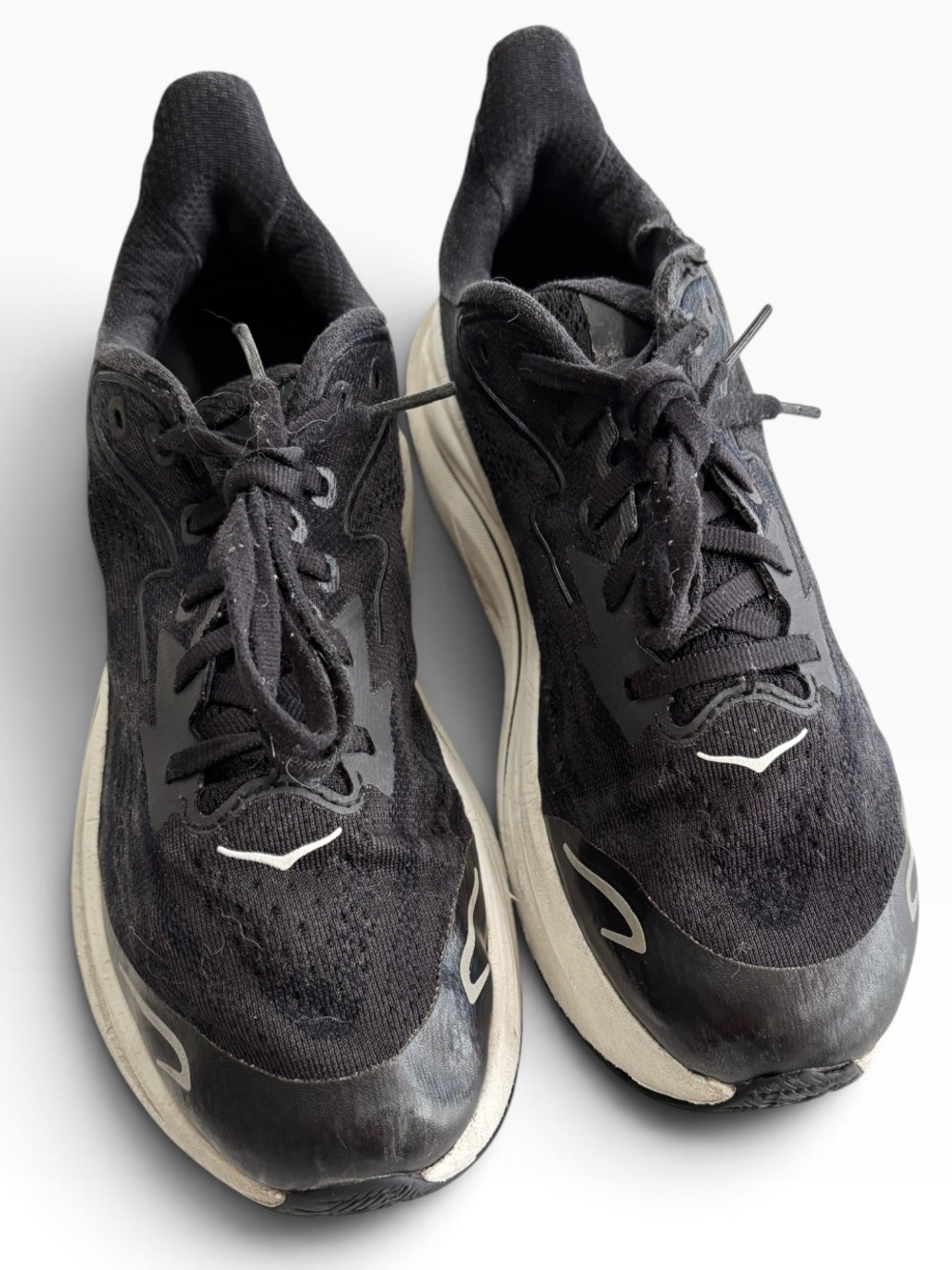 Hoka Kids Black and White Sneakers